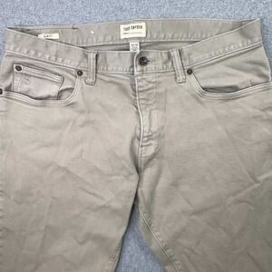 Todd Snyder Jeans Men 33x32 Slim Fit 5-Pocket Light Olive Green Denim Stretch